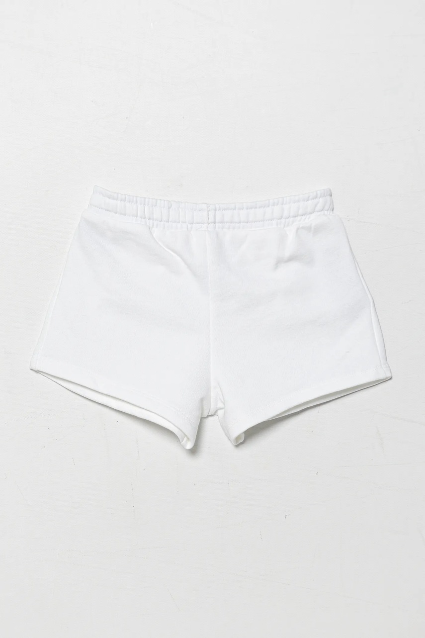 Детские хлопковые шорты United Colors of Benetton цвет белый однотонные регулируемая талия 3J70G901R
