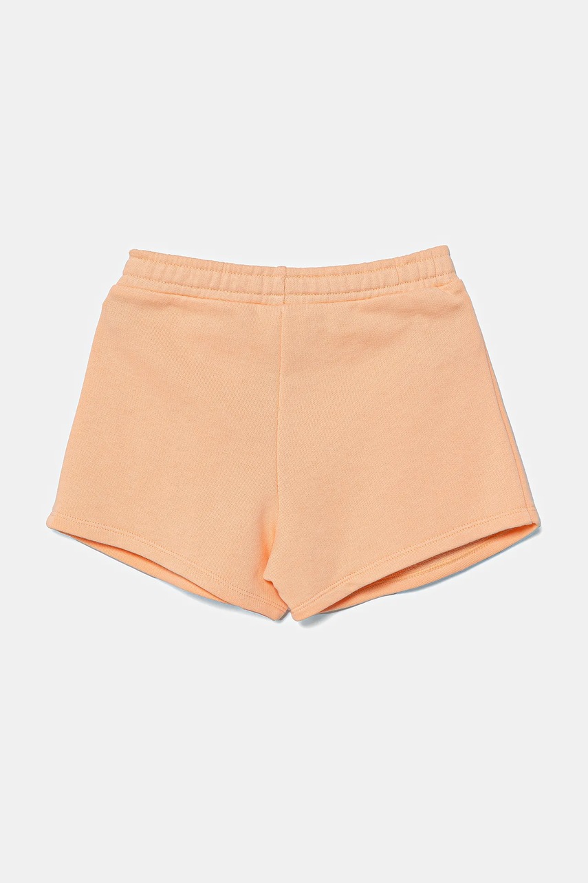 Детские хлопковые шорты United Colors of Benetton цвет оранжевый однотонные регулируемая талия 3J70G901R