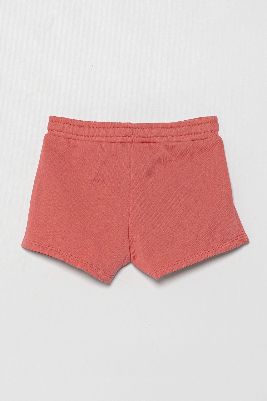 Детские хлопковые шорты United Colors of Benetton цвет розовый однотонные регулируемая талия 3J70G901R