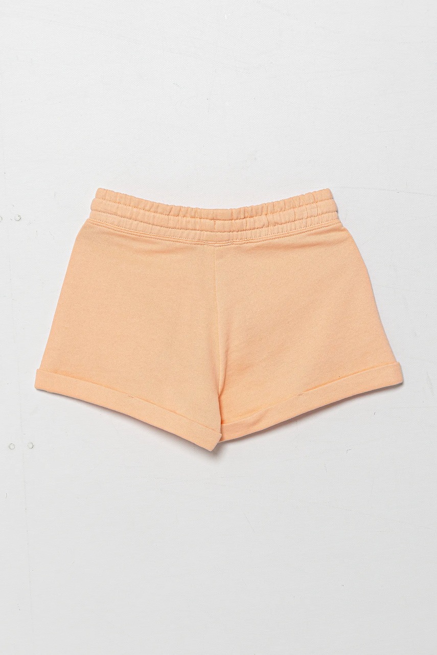 Детские хлопковые шорты United Colors of Benetton цвет оранжевый однотонные регулируемая талия 3J68C901C