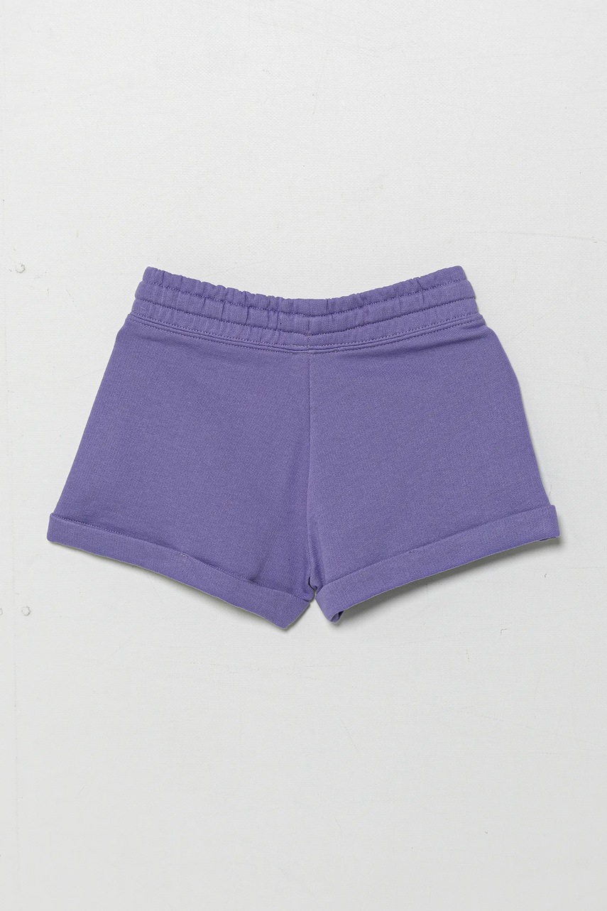 Детские хлопковые шорты United Colors of Benetton цвет фиолетовый однотонные регулируемая талия 3J68C901C