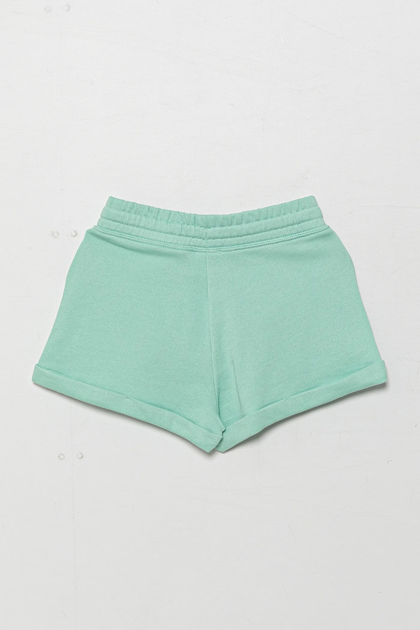 Детские хлопковые шорты United Colors of Benetton цвет бирюзовый однотонные регулируемая талия 3J68C901C Детские хлопковые шорты United Colors of Benetton цвет бирюзовый однотонные регулируемая талия 3J68C901C