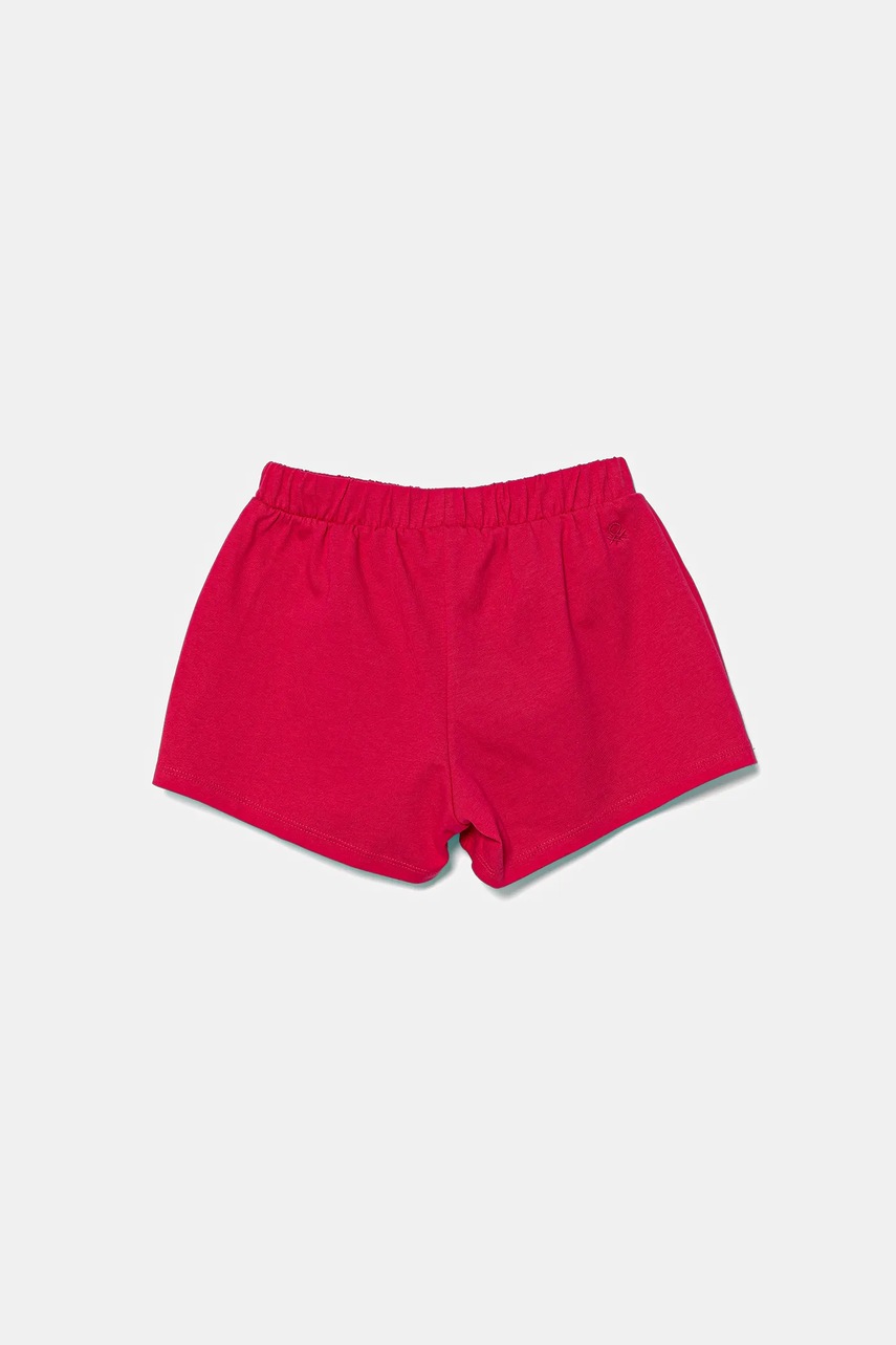 Детские хлопковые брюки-юбка United Colors of Benetton цвет розовый однотонные 3BL0G901W Детские хлопковые брюки-юбка United Colors of Benetton цвет розовый однотонные 3BL0G901W