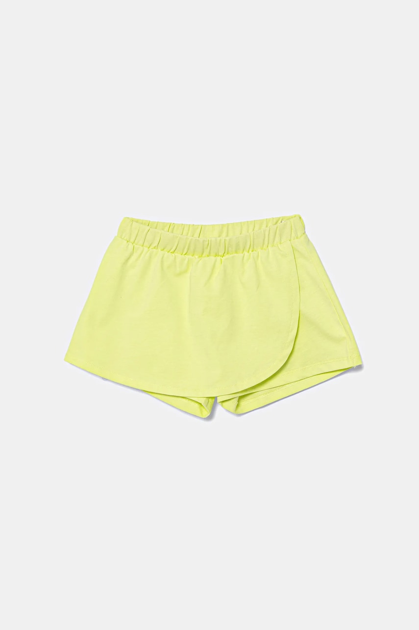 Levně Dětská bavlněná kalhotová sukně United Colors of Benetton zelená barva, 3BL0G901W