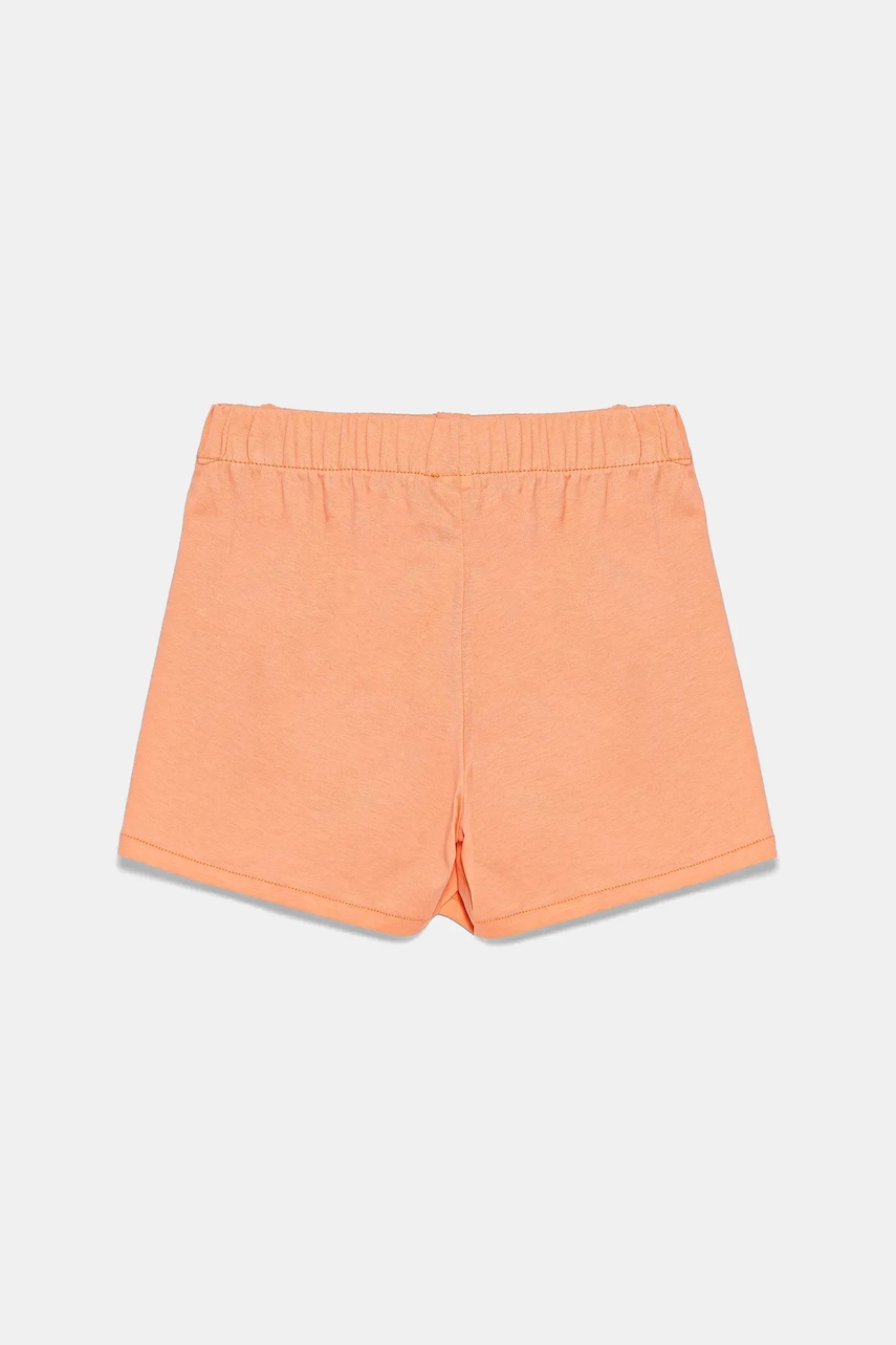 Детские хлопковые брюки-юбка United Colors of Benetton цвет оранжевый однотонные 35RYC903H Детские хлопковые брюки-юбка United Colors of Benetton цвет оранжевый однотонные 35RYC903H
