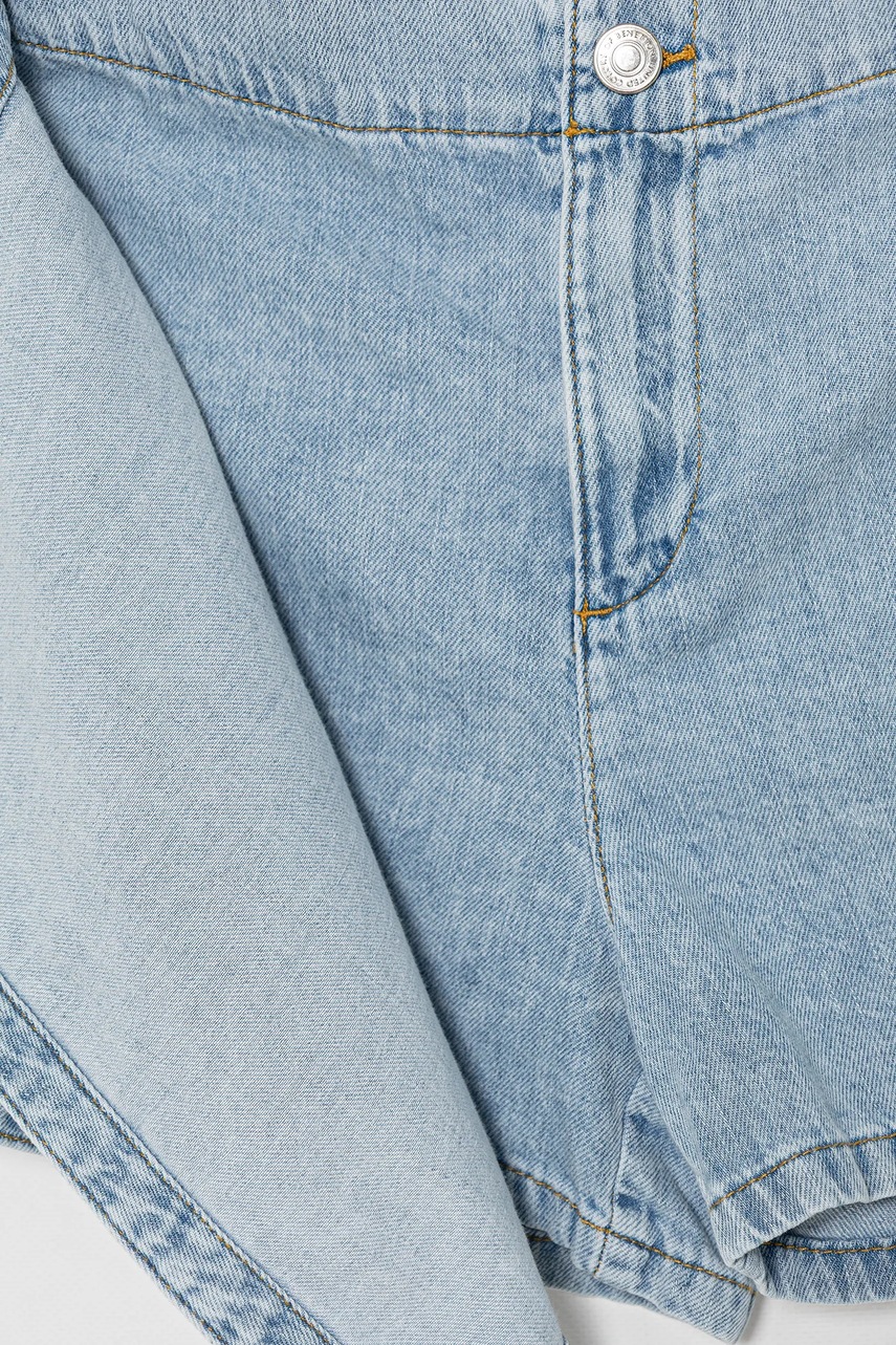 Детские джинсовые брюки-юбка United Colors of Benetton однотонные 4AD6C903X