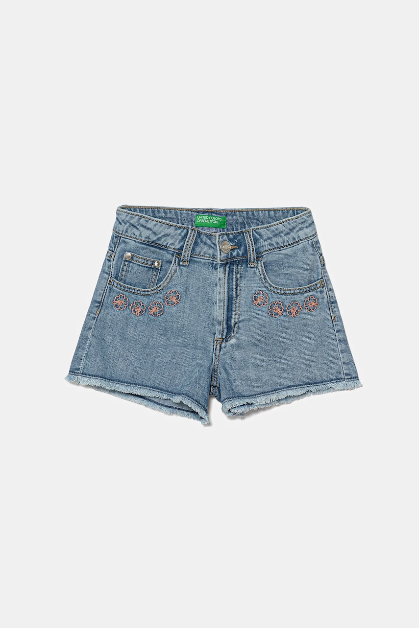 United Colors of Benetton pantaloni scurti din denim pentru copii 4UTPC9049