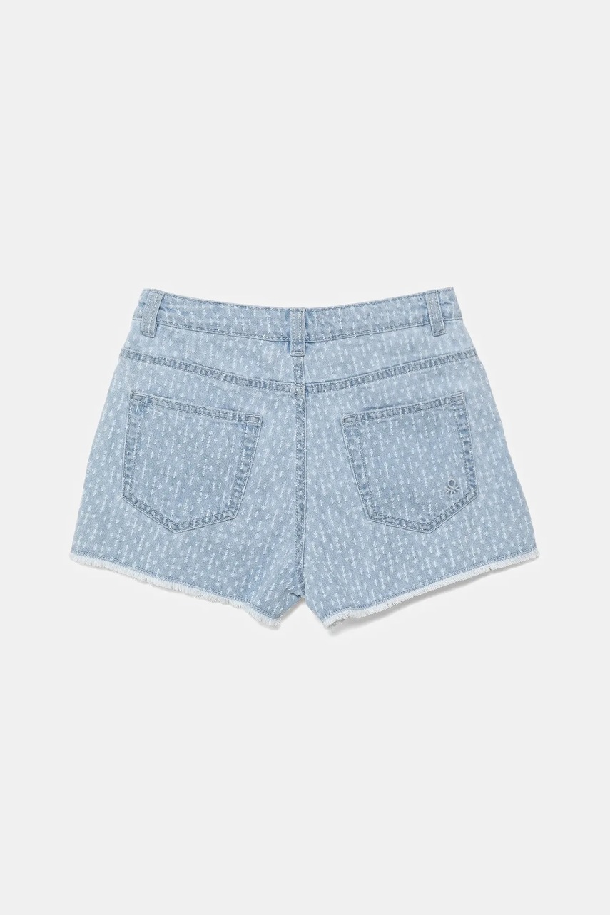 Детские джинсовые шорты United Colors of Benetton однотонные регулируемая талия 42P6C903W