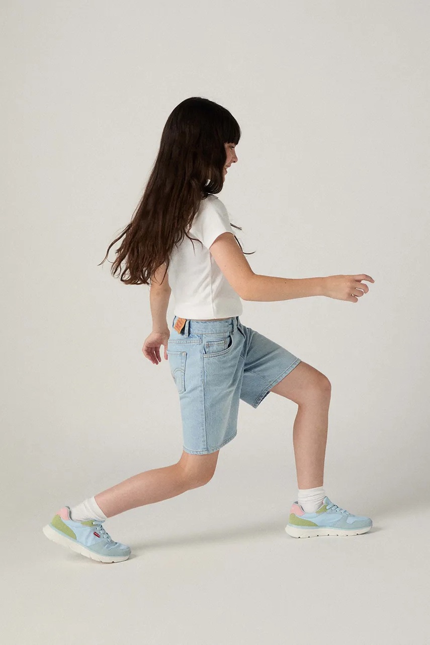 Dětské riflové kraťasy Levi's LVG 94 BAGGY SHORT (obrázek 6)