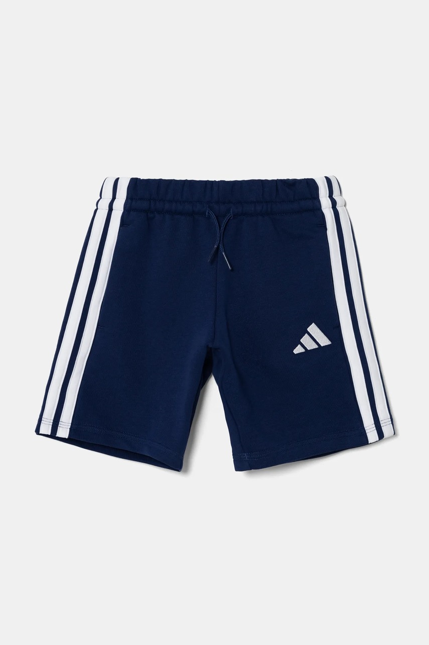 adidas pantaloni scurti copii culoarea albastru marin, modelator, talie reglabila, JD6516