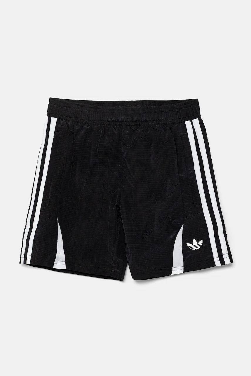 Детские шорты adidas Originals цвет чёрный с аппликацией регулируемая талия JC9122 Детские шорты adidas Originals цвет чёрный с аппликацией регулируемая талия JC9122