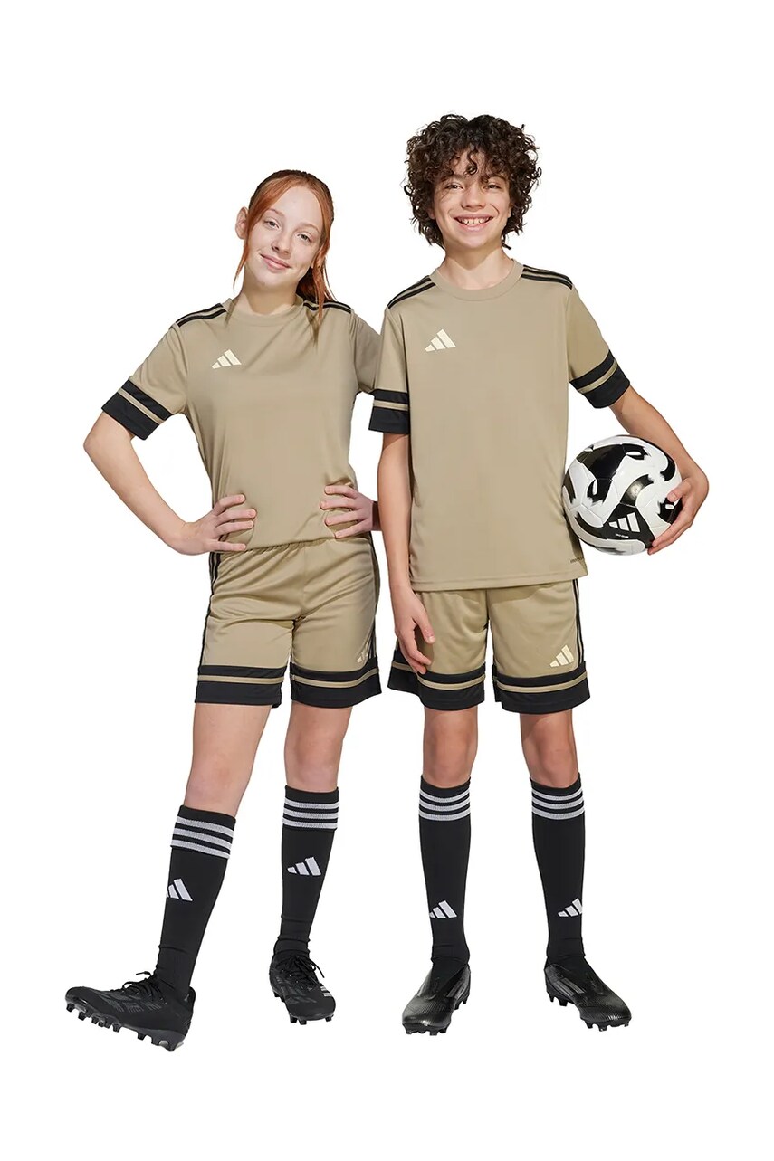 adidas Performance pantaloni scurti copii culoarea verde, cu imprimeu, talie reglabila, JP3418 adidas Performance pantaloni scurti copii culoarea verde, cu imprimeu, talie reglabila, JP3418