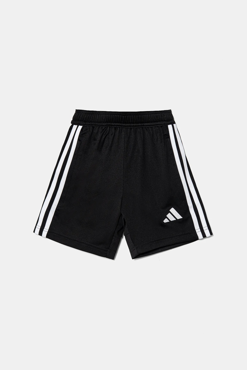 Детские шорты adidas Performance цвет чёрный с аппликацией регулируемая талия JD0599 Детские шорты adidas Performance цвет чёрный с аппликацией регулируемая талия JD0599