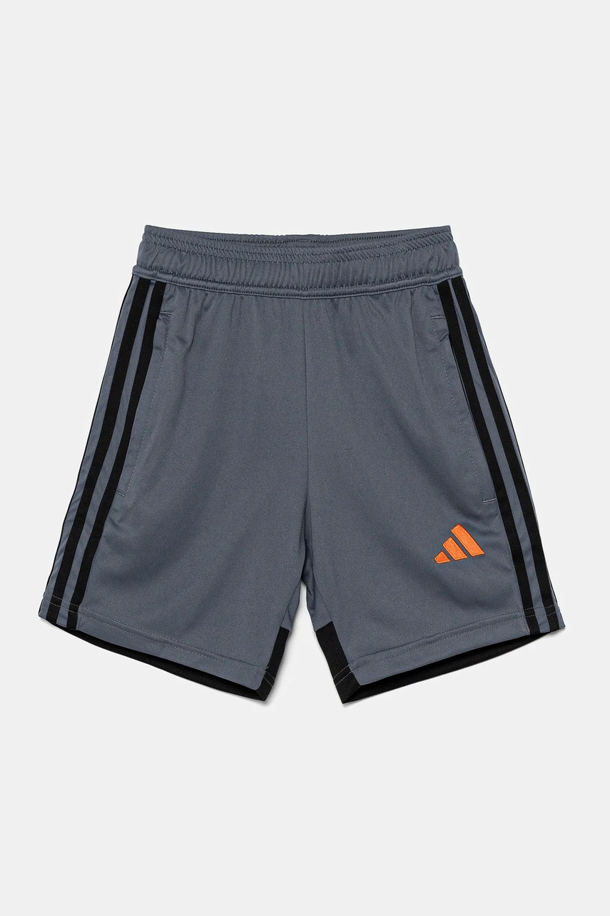 Детские шорты adidas Performance цвет серый с аппликацией регулируемая талия JD0603
