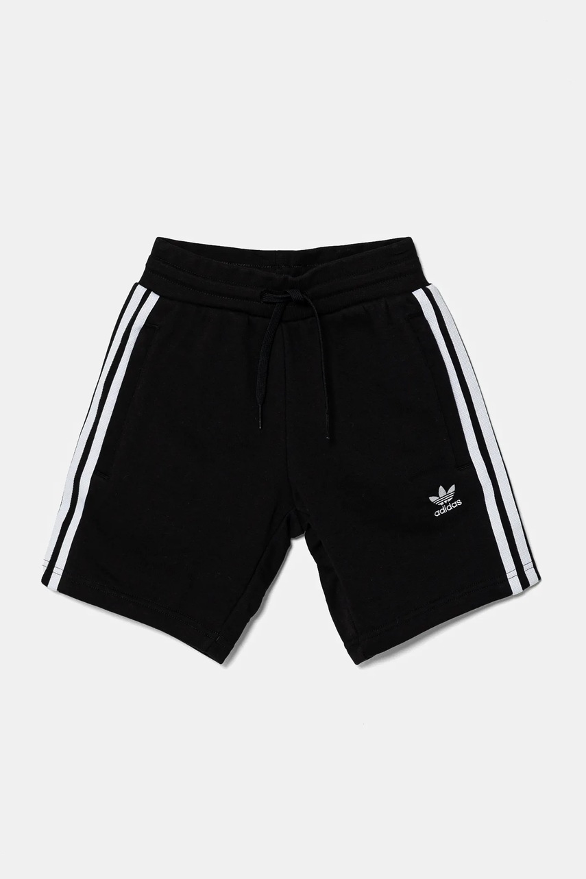 Детские шорты adidas Originals цвет чёрный с аппликацией регулируемая талия IY7481 Детские шорты adidas Originals цвет чёрный с аппликацией регулируемая талия IY7481