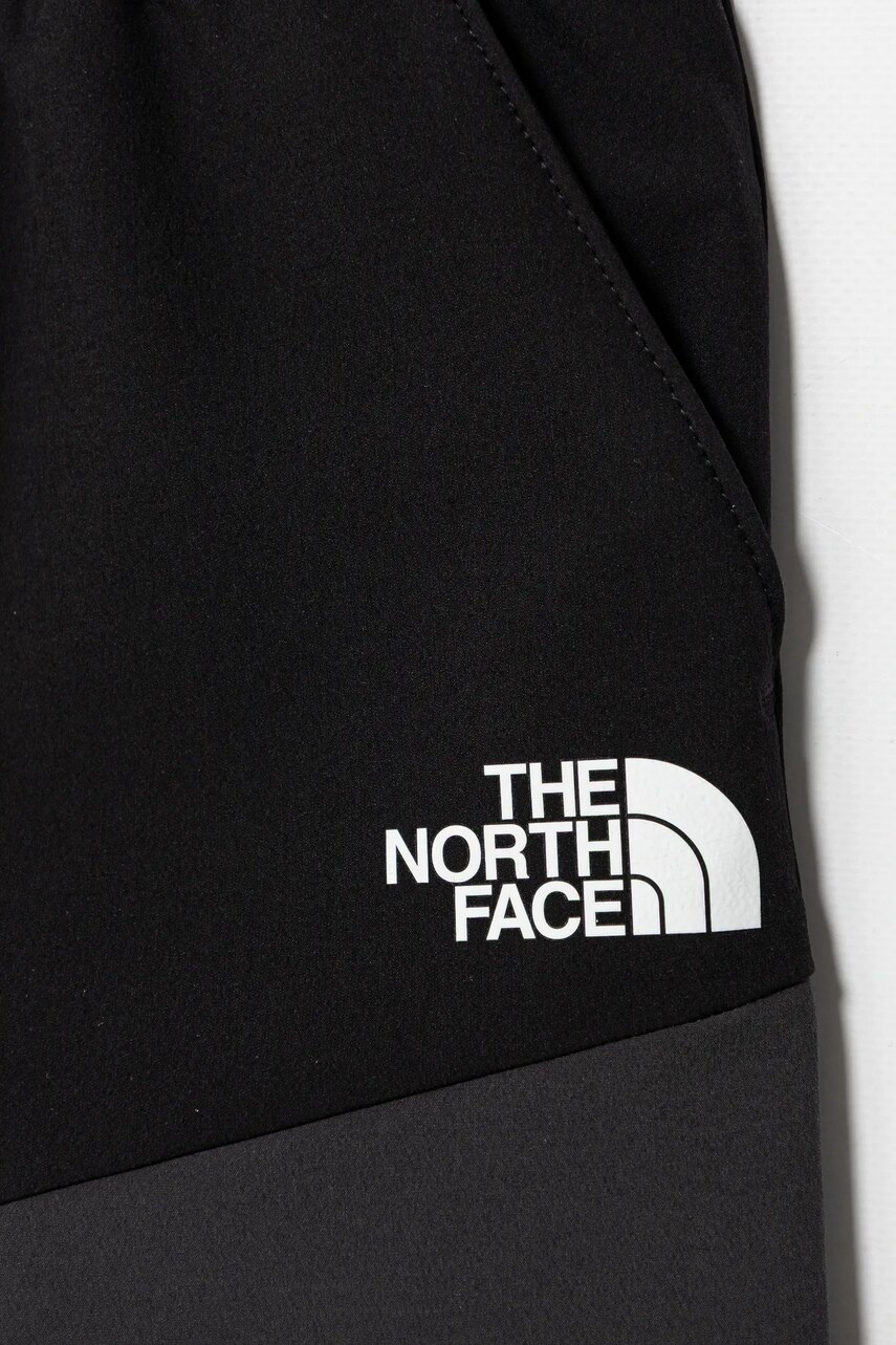 The North Face gyerek rövidnadrág TEEN HIKE SHORT fekete, nyomott mintás, állítható derekú, NF0A8AY2KT01 termék 2. képe