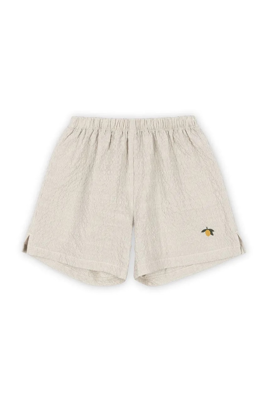 Konges Sløjd pantaloni scurti copii ELLIOT SHORTS GOTS culoarea gri, modelator, KS102291