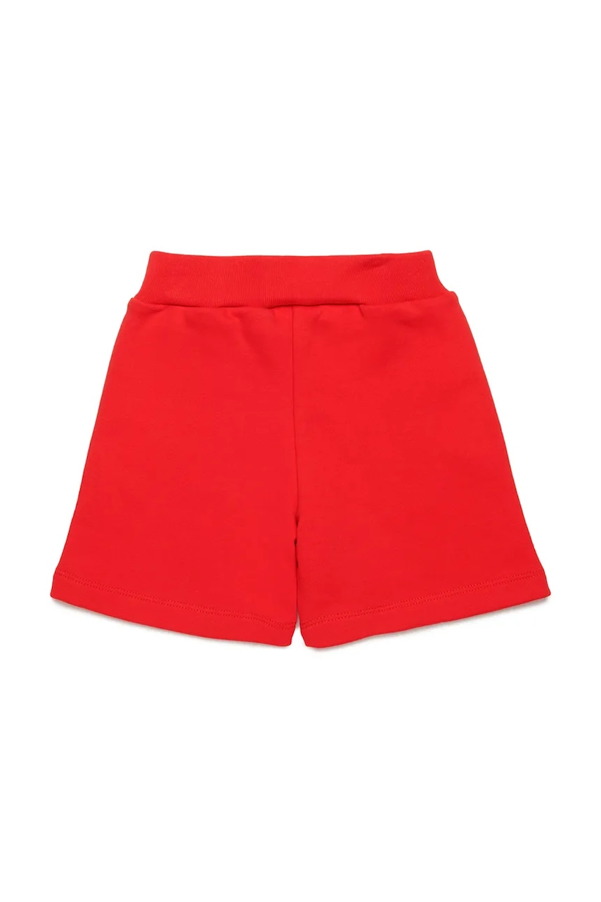 Детские хлопковые шорты Marni MP193B SHORTS цвет красный с принтом M01403 Детские хлопковые шорты Marni MP193B SHORTS цвет красный с принтом M01403