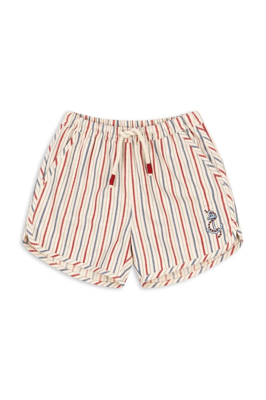 Шорты Konges Sløjd MARLON SHORTS GOTS цвет бежевый регулируемая талия KS103171