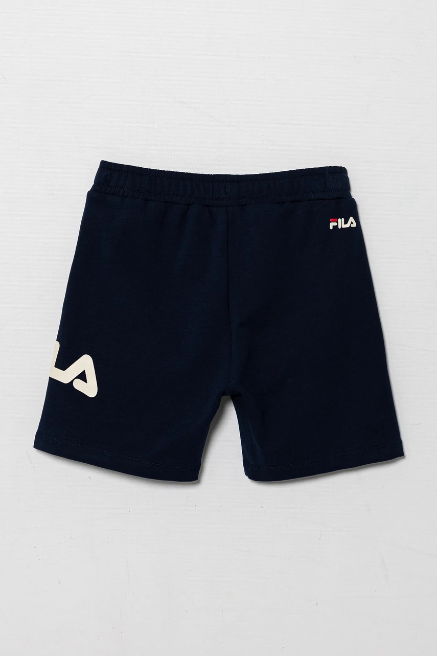 Детские шорты Fila LOBEZ цвет синий с принтом регулируемая талия FAK0396