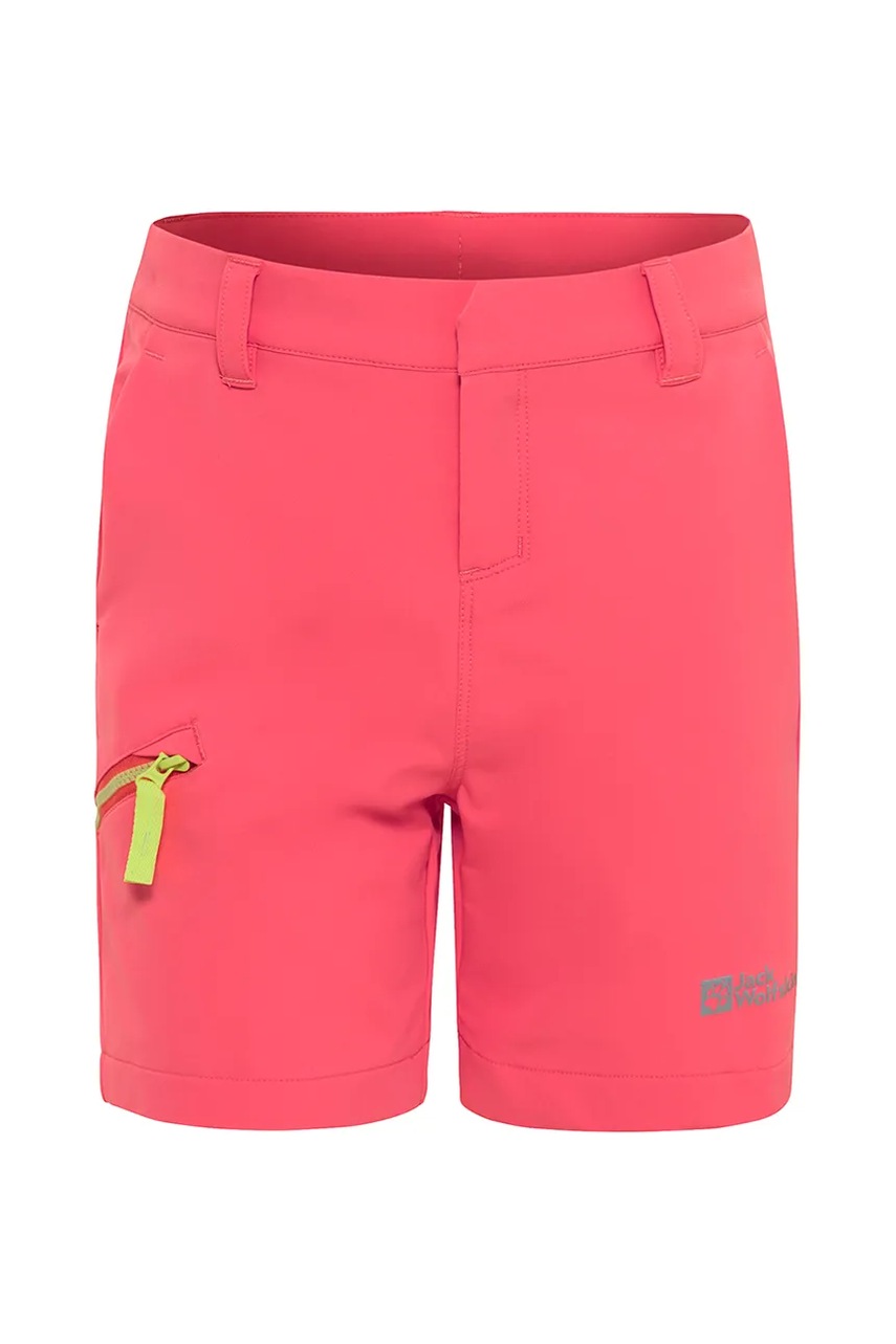 Детские шорты Jack Wolfskin TURBULENCE SHORTS K цвет розовый однотонные регулируемая талия A63685 Детские шорты Jack Wolfskin TURBULENCE SHORTS K цвет розовый однотонные регулируемая талия A63685