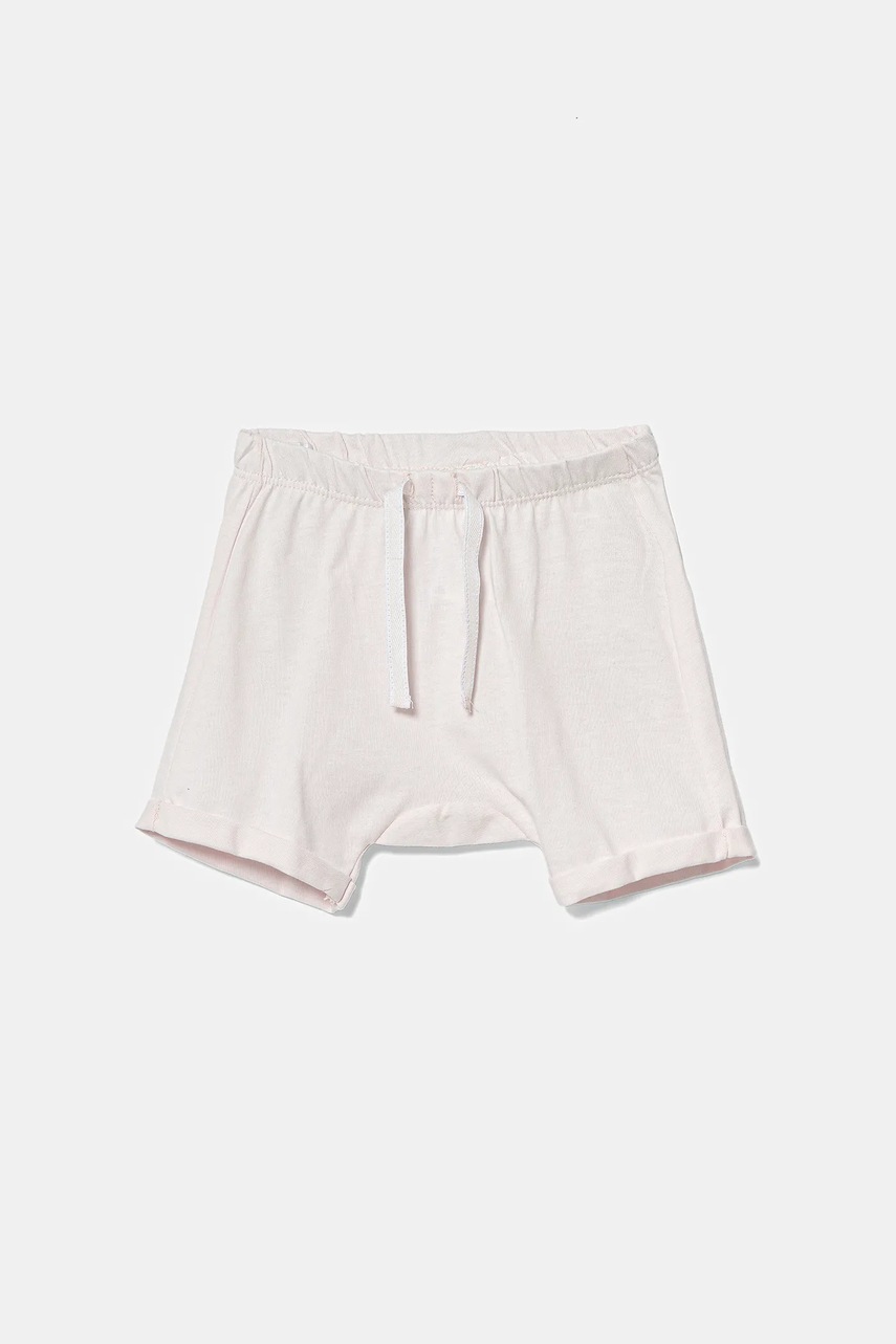 Детские хлопковые шорты United Colors of Benetton цвет розовый с аппликацией 3MI5A900H