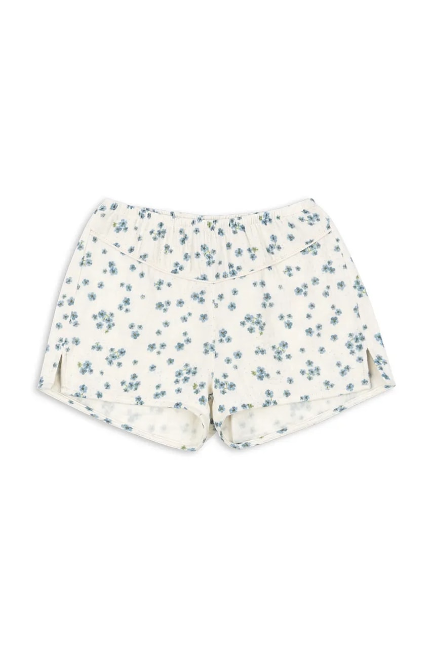 Детские хлопковые шорты Konges Sløjd RHW X KS MIOBLU SHORTIE GOTS цвет бежевый узор Rosie Huntington Whiteley KS103616 Детские хлопковые шорты Konges Sløjd RHW X KS MIOBLU SHORTIE GOTS цвет бежевый узор Rosie Huntington Whiteley KS103616
