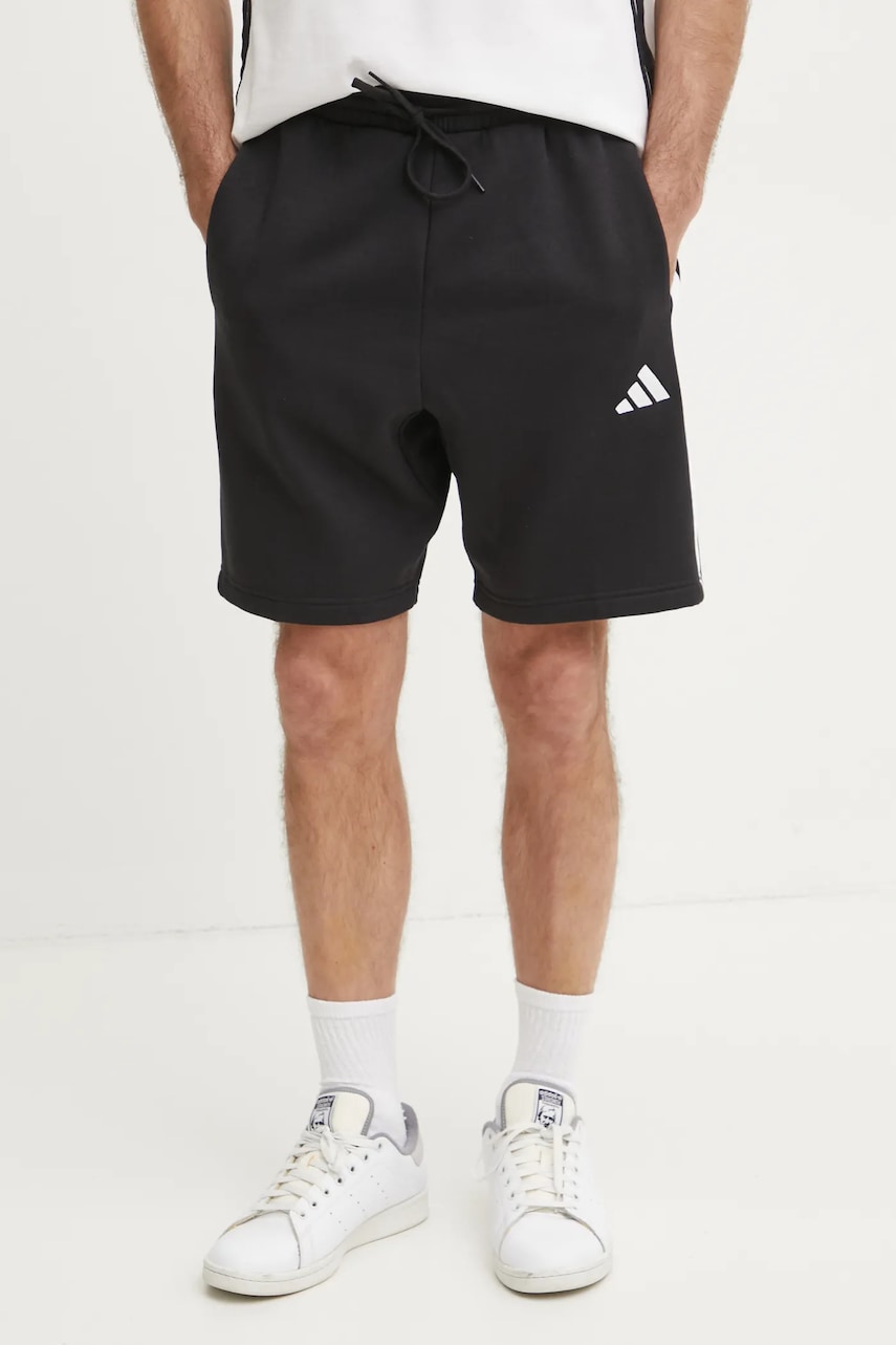 adidas pantaloni scurti Essentials barbati, culoarea negru, JD1855 adidas pantaloni scurti Essentials barbati, culoarea negru, JD1855