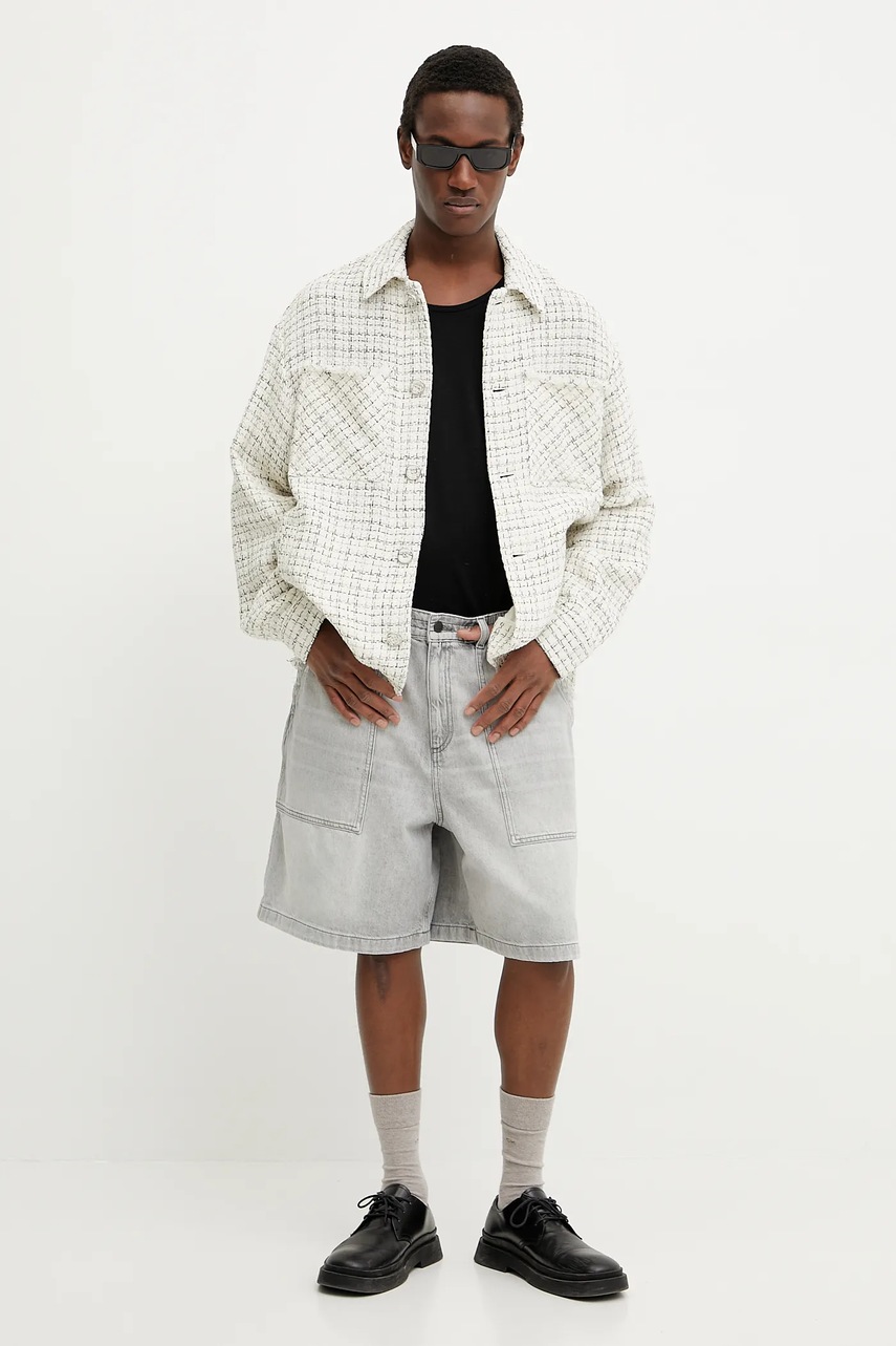 Τζιν σορτς IRO χρώμα: γκρι, MP30ARRYA φωτογραφία