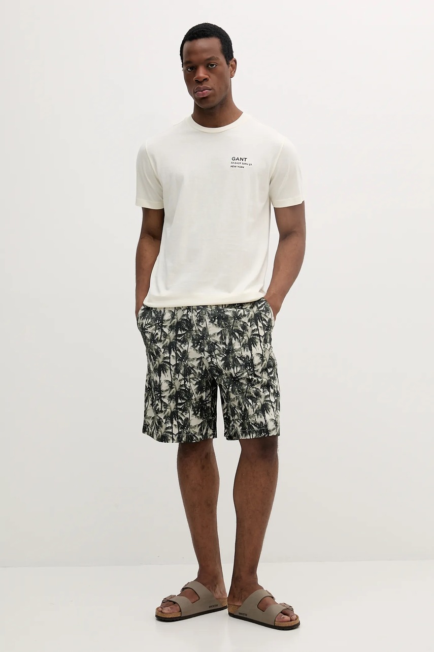 Хлопковые шорты Armani Exchange цвет зелёный XM000427 AF14869