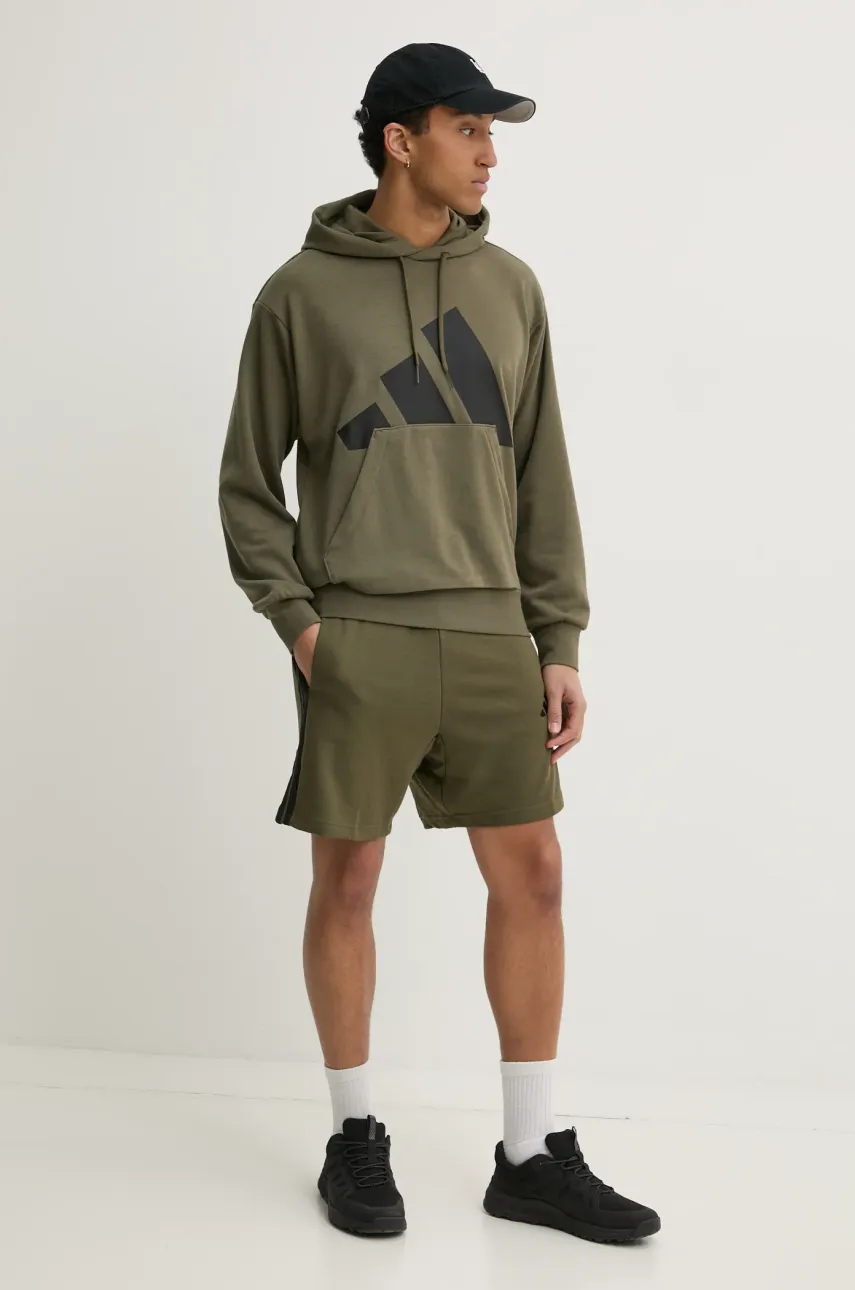 Шорты adidas Essentials мужские цвет зелёный JE6416 Шорты adidas Essentials мужские цвет зелёный JE6416