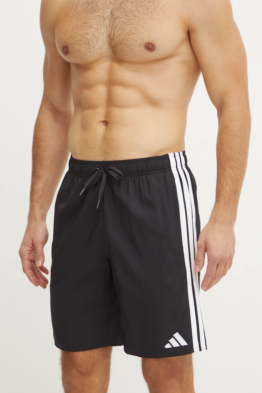 adidas pantaloni scurti de baie 3S BLD SH 8IN culoarea negru, JG1030 adidas pantaloni scurti de baie 3S BLD SH 8IN culoarea negru, JG1030
