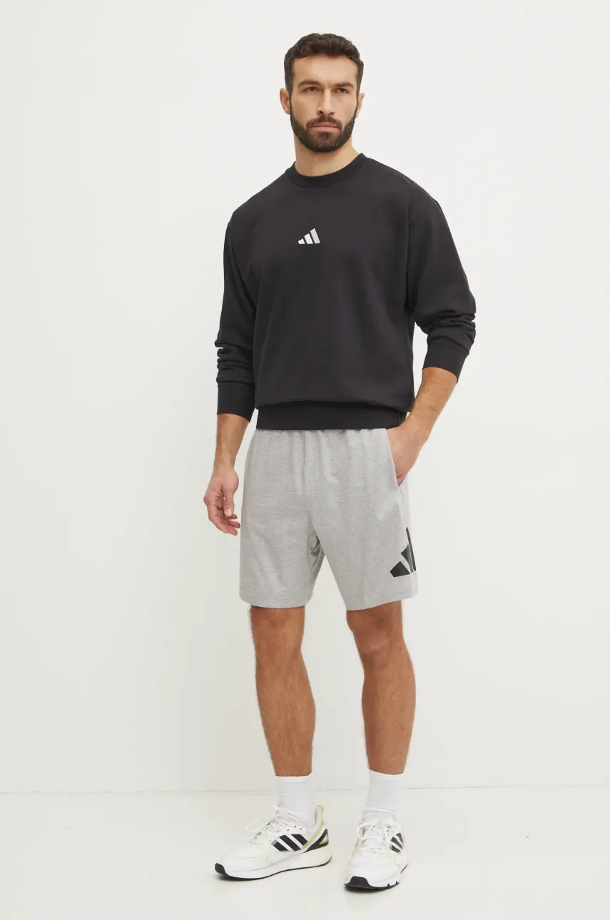 Шорты adidas Essentials мужские цвет серый меланж IS6908 Шорты adidas Essentials мужские цвет серый меланж IS6908