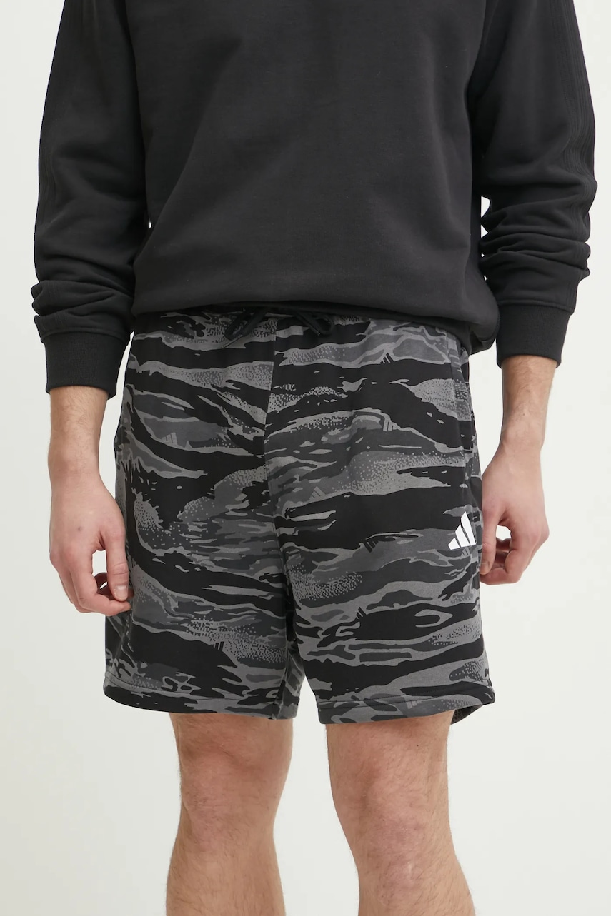 adidas pantaloni scurti Sea Camo barbati, culoarea negru, JD8076
