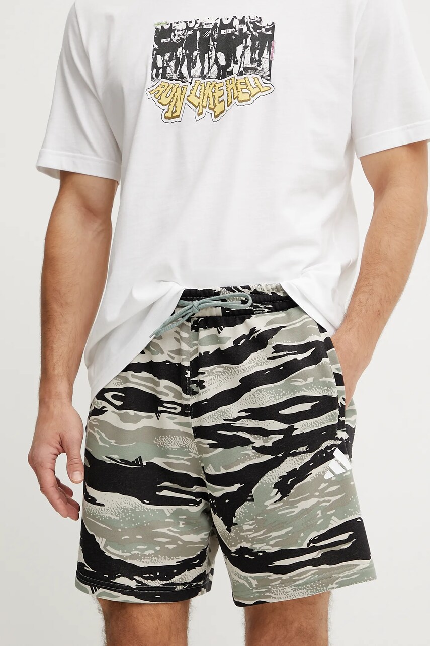 adidas pantaloni scurți Sea Camo barbati, culoarea negru, JD8077