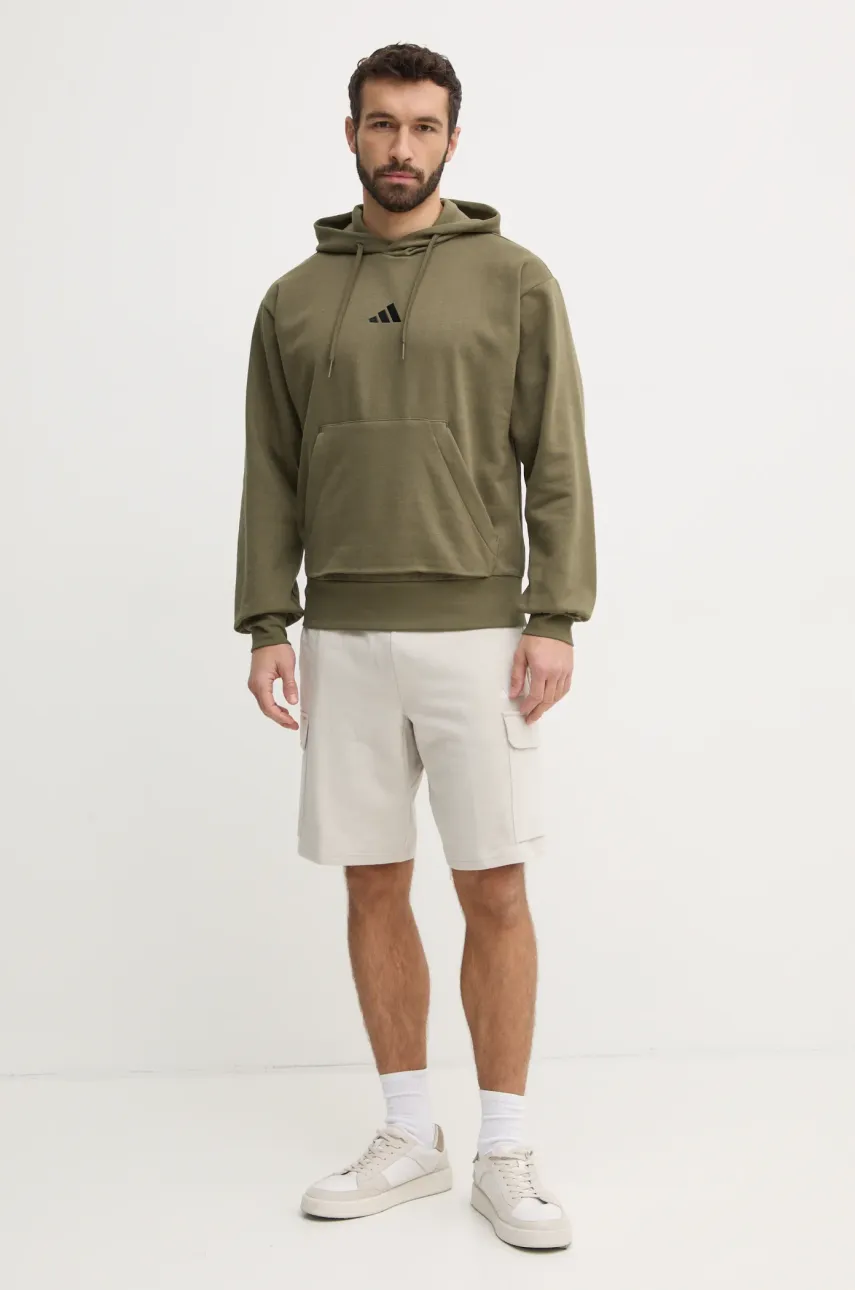 Шорты adidas Feelcozy мужские цвет бежевый IN6084 Шорты adidas Feelcozy мужские цвет бежевый IN6084