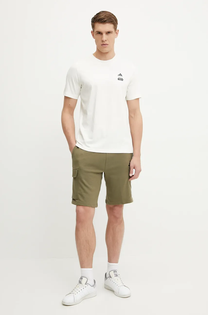 Шорты adidas Feelcozy мужские цвет зелёный JE6292 Шорты adidas Feelcozy мужские цвет зелёный JE6292