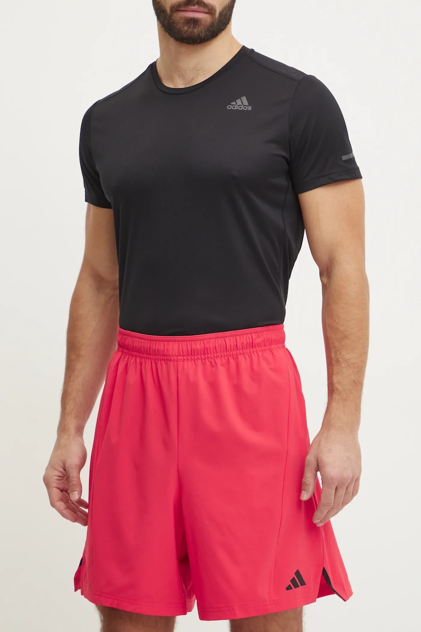 adidas Performance pantaloni scurți de antrenament Designed for Training culoarea rosu, JP4940 adidas Performance pantaloni scurți de antrenament Designed for Training culoarea rosu, JP4940