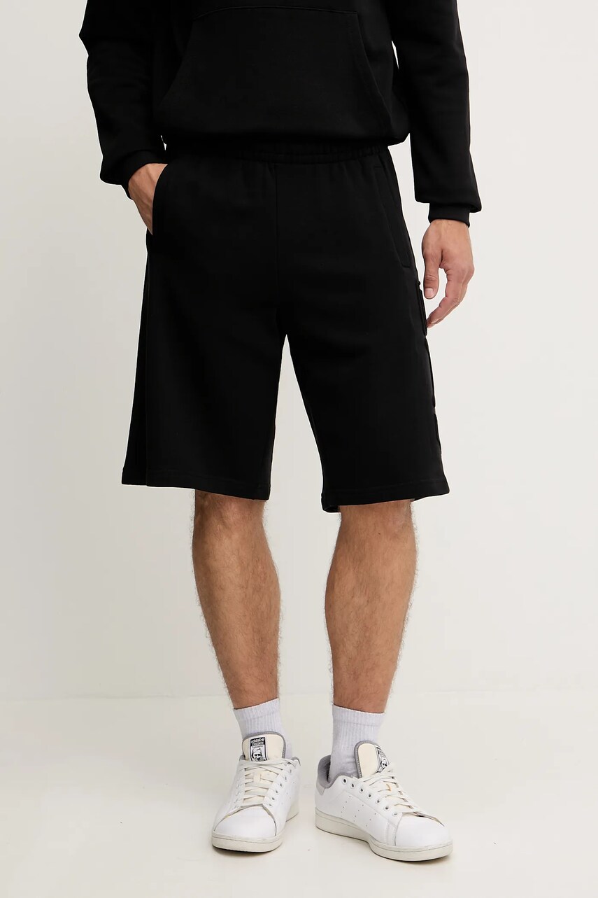 EA7 Emporio Armani pantaloni scurti din bumbac culoarea negru, AF10432.7M000153