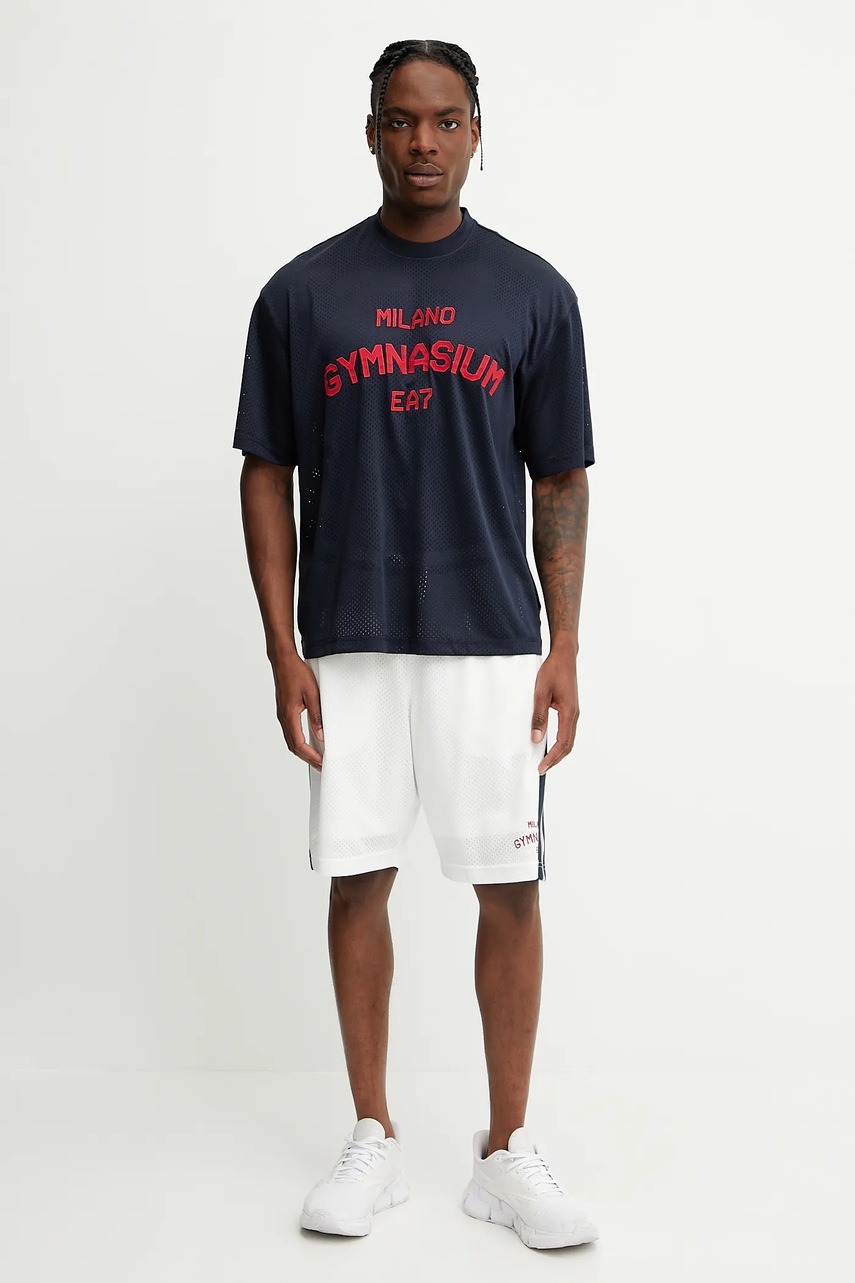 Тренировочные шорты EA7 Emporio Armani цвет белый AF13509.7M000253