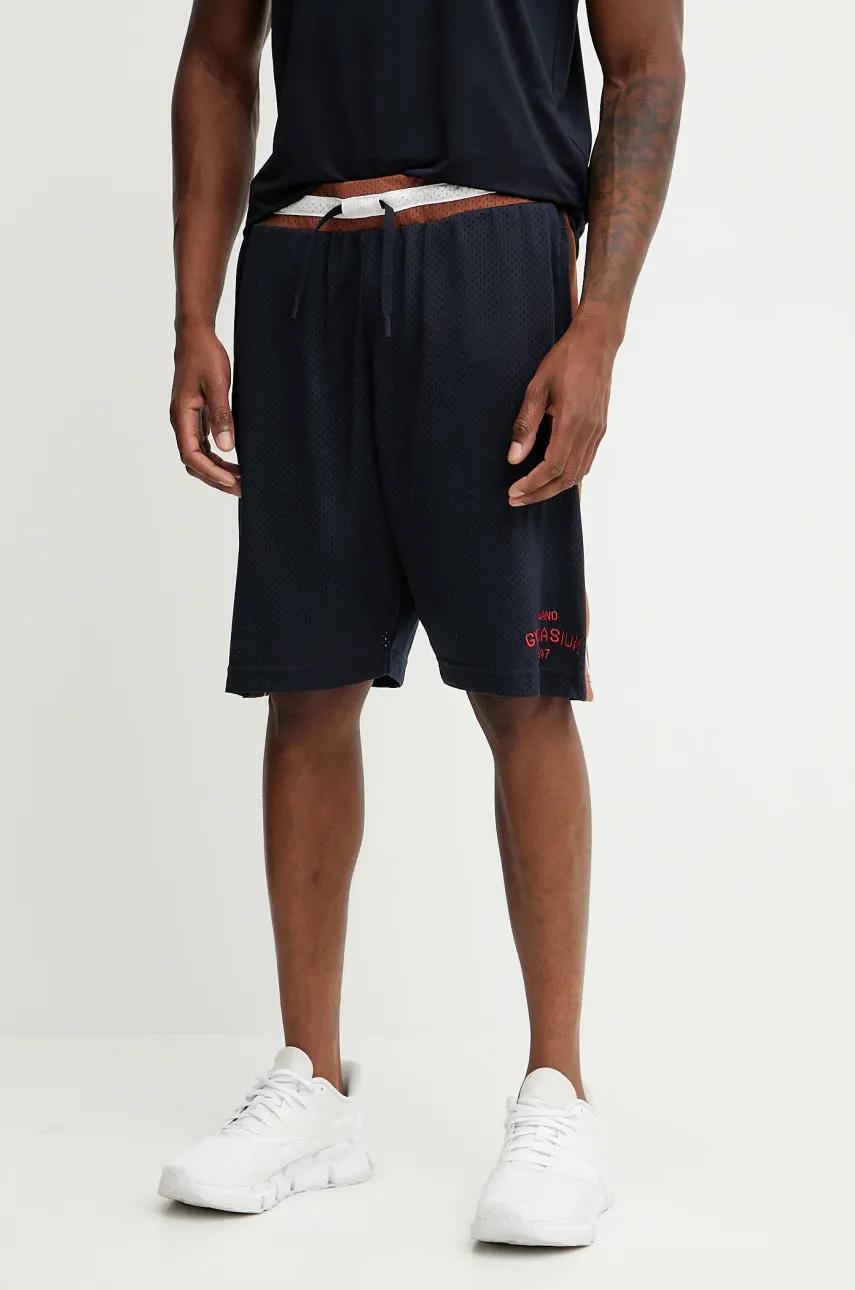 Levně Tréninkové šortky EA7 Emporio Armani pánské, tmavomodrá barva, AF13509.7M000253