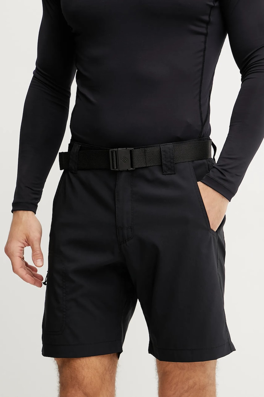 Columbia pantaloni scurți outdoor Silver Ridge culoarea negru, 2030753 Columbia pantaloni scurți outdoor Silver Ridge culoarea negru, 2030753