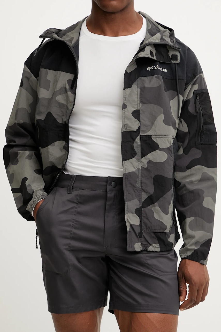 Columbia pantaloni scurți outdoor Landroamer culoarea gri, 2120621