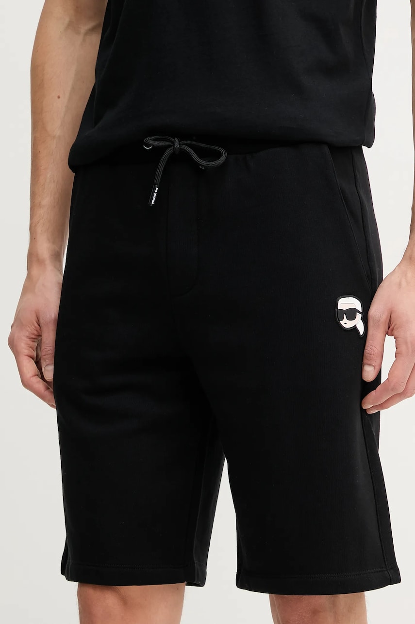 Karl Lagerfeld pantaloni scurti barbati, culoarea negru, 552900.705014 Karl Lagerfeld pantaloni scurti barbati, culoarea negru, 552900.705014