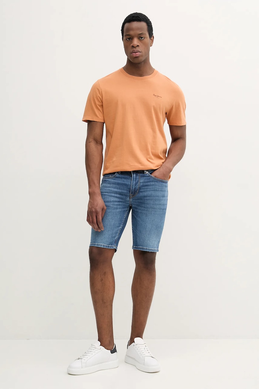 Джинсовые шорты Pepe Jeans SLIM SHORT HATCH мужские PM801080EE5 Джинсовые шорты Pepe Jeans SLIM SHORT HATCH мужские PM801080EE5
