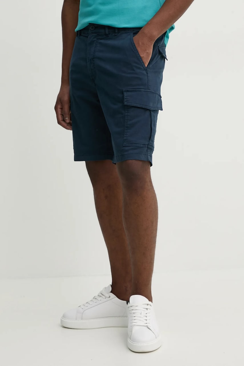 Pepe Jeans pantaloni scurți SEASONAL CARGO SHORT bărbați, culoarea bleumarin, PM801179 Pepe Jeans pantaloni scurți SEASONAL CARGO SHORT bărbați, culoarea bleumarin, PM801179