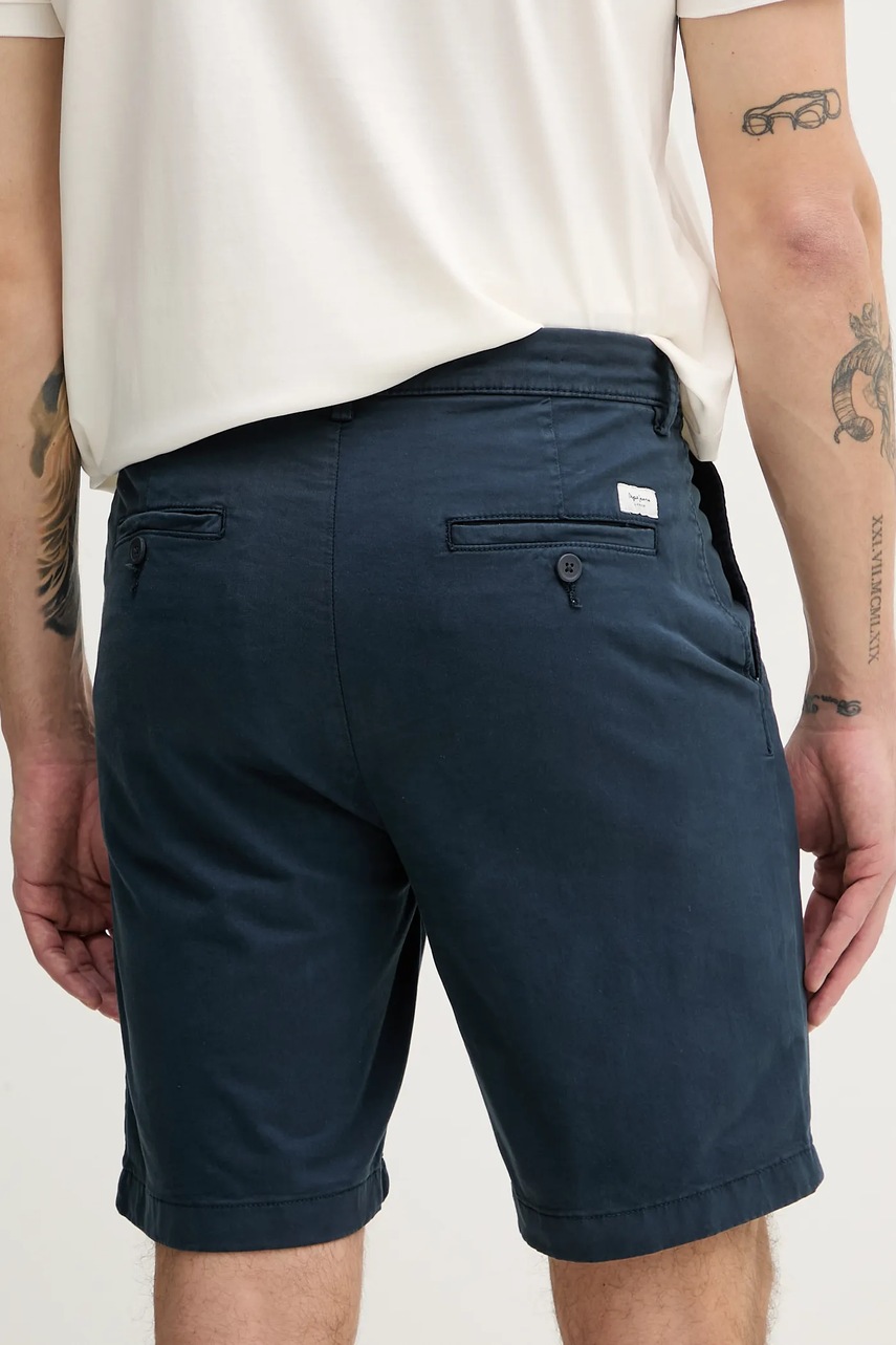 Pepe Jeans rövidnadrág REGULAR CHINO SHORT sötétkék, férfi, PM801181 termék 2. képe