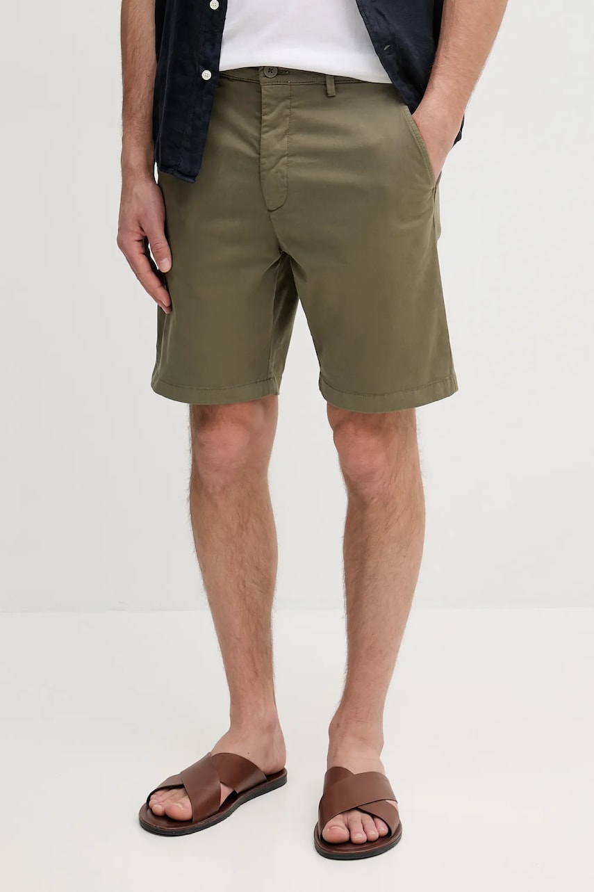 Pepe Jeans pantaloni scurți REGULAR CHINO SHORT bărbați, culoarea verde, PM801181 Pepe Jeans pantaloni scurți REGULAR CHINO SHORT bărbați, culoarea verde, PM801181