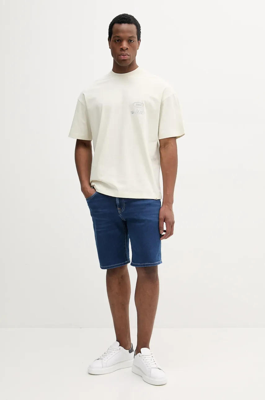 Джинсовые шорты Pepe Jeans RELAXED GYMDIGO SHORT CALLEN мужские цвет синий PM801185EF6 Джинсовые шорты Pepe Jeans RELAXED GYMDIGO SHORT CALLEN мужские цвет синий PM801185EF6