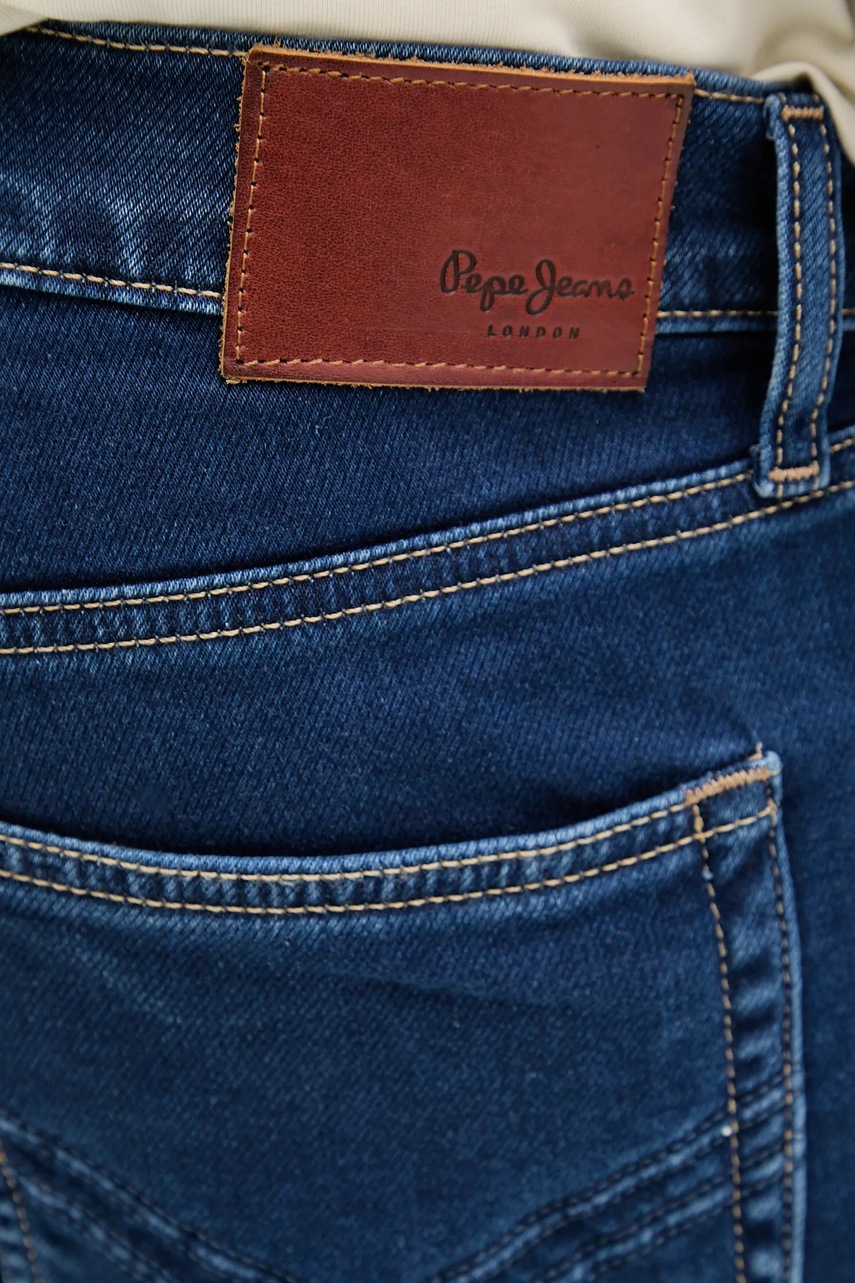 Rifľové krátke nohavice Pepe Jeans RELAXED GYMDIGO SHORT CALLEN